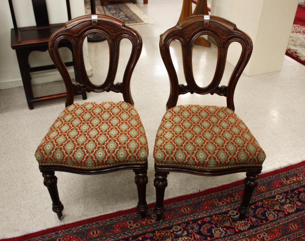 Appraisal: A SET OF SIX REGENCY MAHOGANY DINING CHAIRS English th