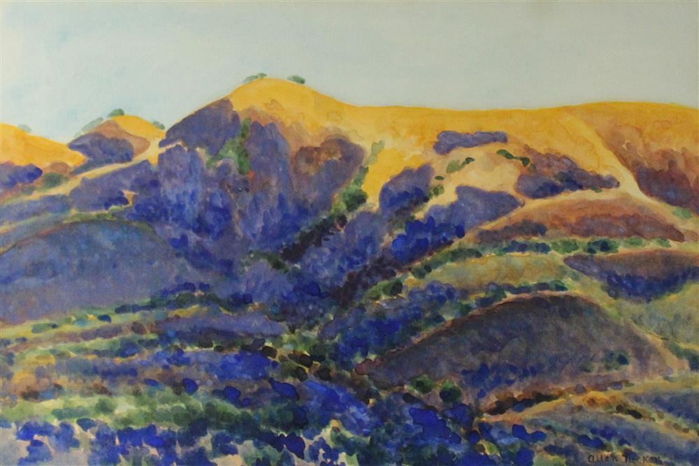 Appraisal: ALLEN TUCKER AMERICAN - NEW MEXICO LANDSCAPE Watercolor x in