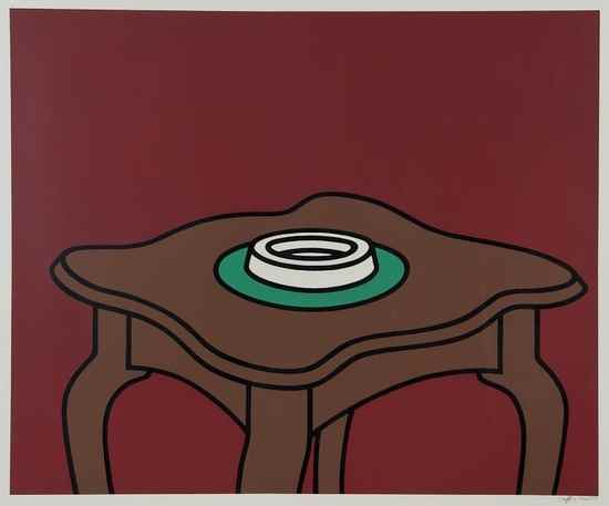 Appraisal: Patrick Caulfield - Occasional Table C silkscreen printed in colours