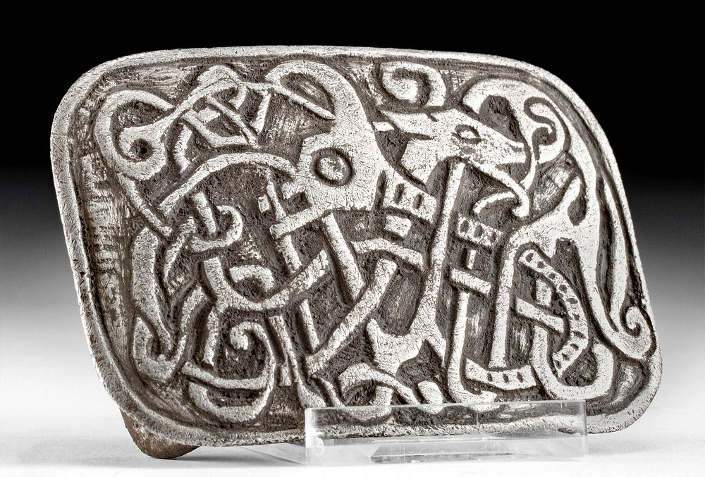 Appraisal: Viking Silver Belt Buckle Mammen Type Northern Europe Scandinavia Viking