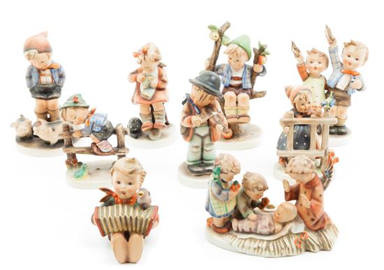 Appraisal: Sale Lot A Collection of Hummel Figurines total Height of