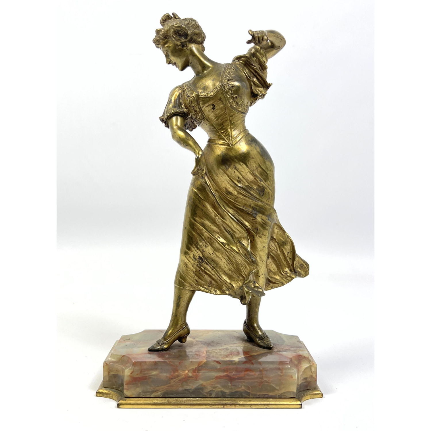 Appraisal: Maurice Guiraud Riviere Bronze sculpture Dancer Dimensions H inches W