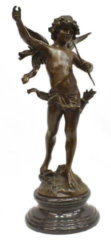 Appraisal: Cast bronze sculpture Eros Cupid after the original by Auguste