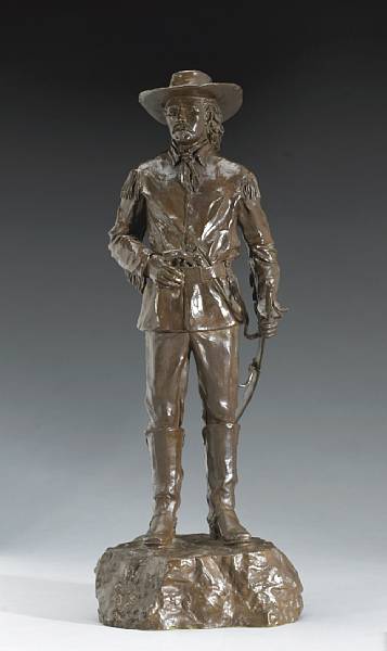 Appraisal: A bronze figure of General George Armstrong Custer by Juan