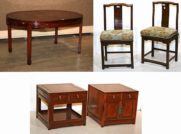 Appraisal: Seven pieces of Chinese and Chinese style furniture Including one