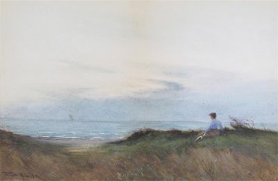 Appraisal: William Tatton Winter - A girl looking out to sea