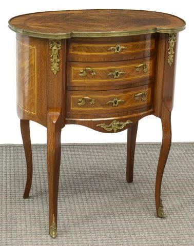 Appraisal: French Louis XV style mahogany dressing table late th c