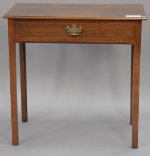 Appraisal: Kittinger Williamsburg mahogany one drawer table ht in top x