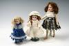 Appraisal: DOLLS - Lot of three bisque head dolls - A