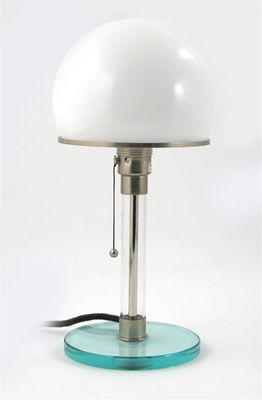 Appraisal: A pair of WG glass table lamps originally designed by