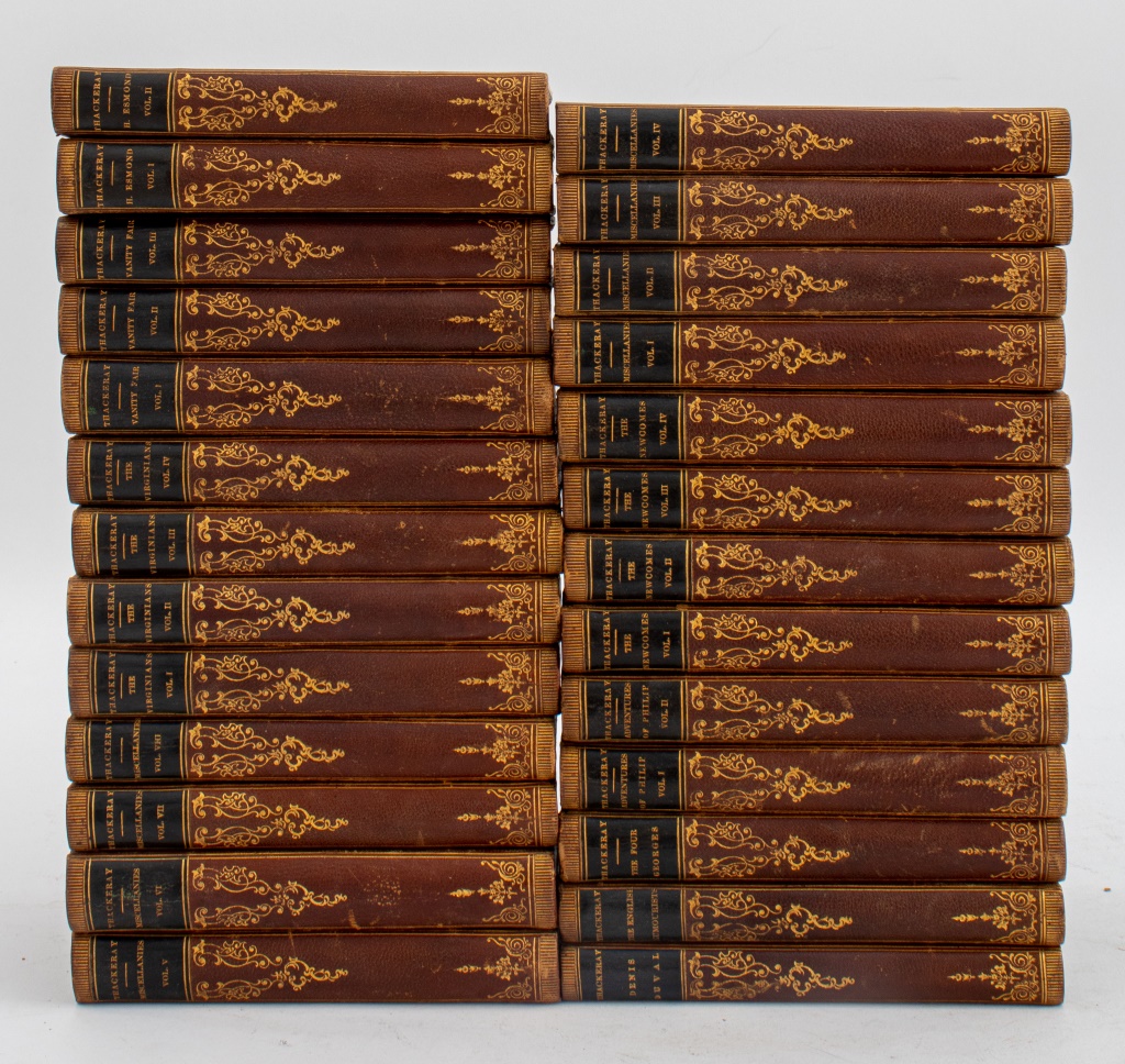 Appraisal: WORKS OF THACKERAY LEIPZIG EDITION VOLUMES Set of twenty-six volumes