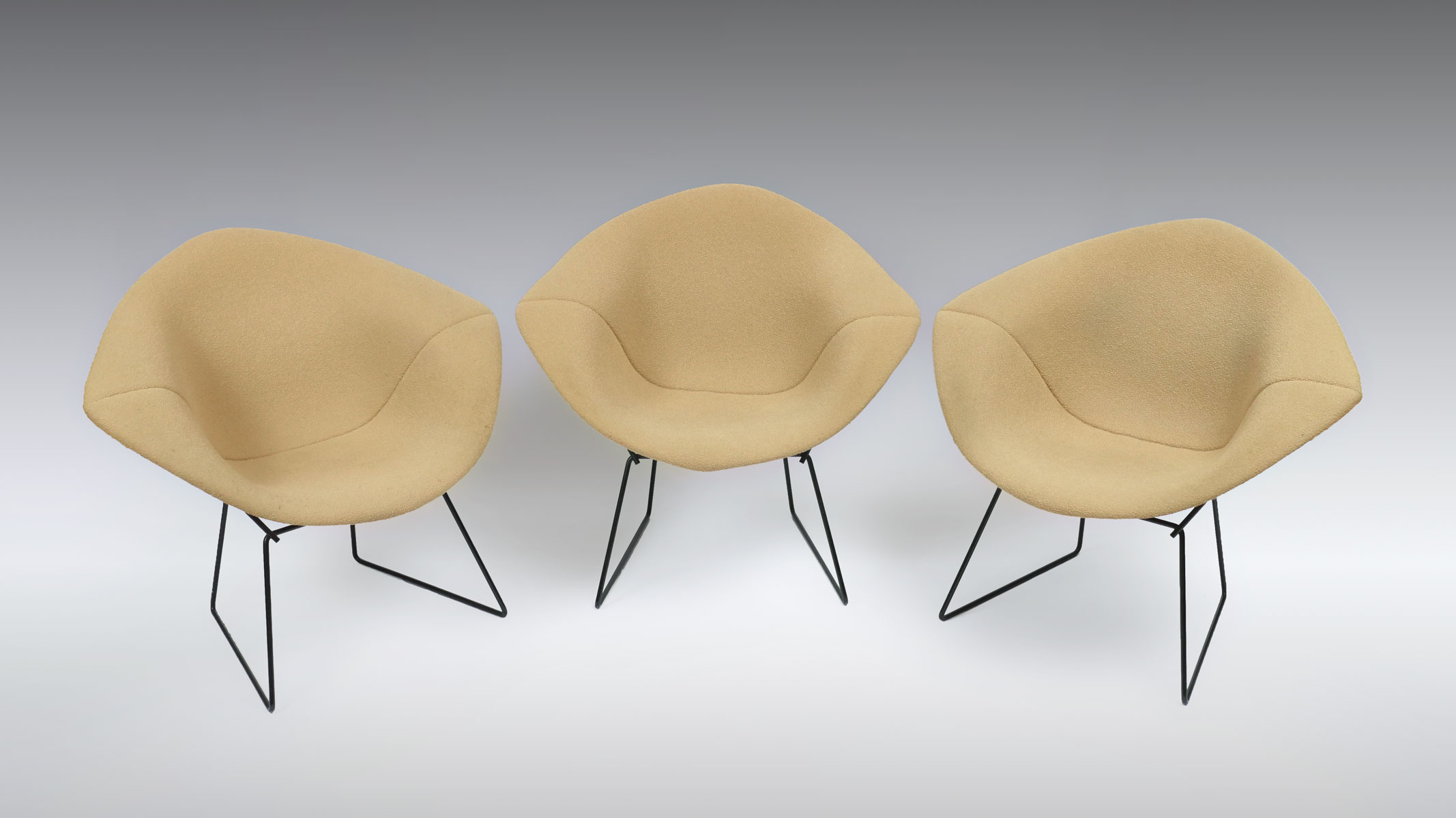 Appraisal: HARRY BERTOIA FOR KNOLL DIAMOND CHAIRS Mid-Century Modern Diamond chairs