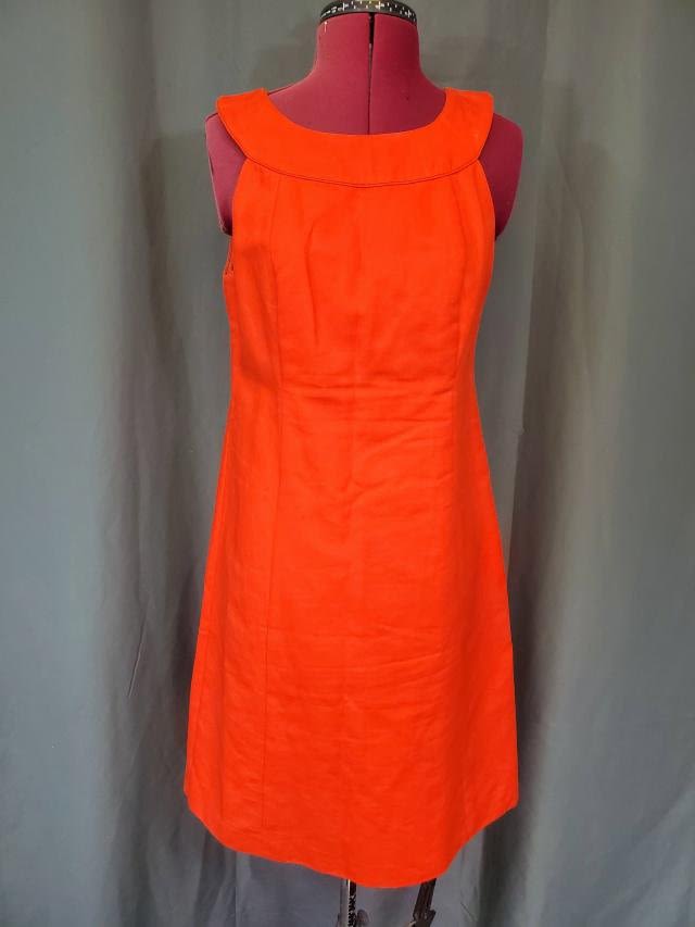 Appraisal: Vintage Orange Ralph Lauren black label Sheath Dress size In