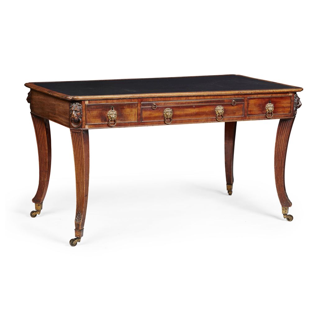 Appraisal: GEORGE IV MAHOGANY LIBRARY TABLE TH CENTURY the rectangular top