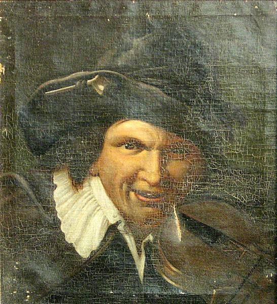 Appraisal: Dutch School th Century A man with a violin oil