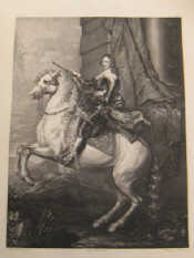 Appraisal: Two prints one an th c lithograph after Van Dyck