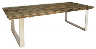 Appraisal: ROUGH FINISH PLANK TOP WORK TABLE W Industrial design rough