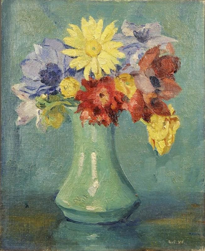 Appraisal: Abel G Warshawsky American - Still Life Vase of Flowers