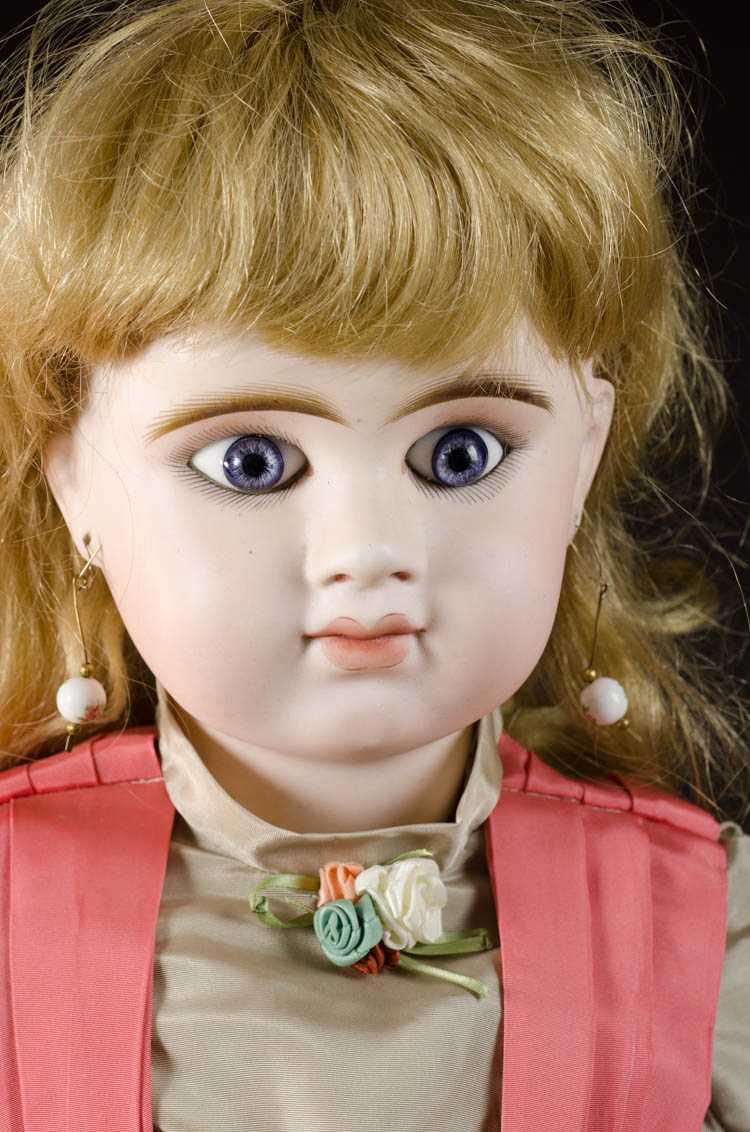 Appraisal: ETIENNE DENAMUR BISQUE HEAD BEBE DOLL socket head with blond