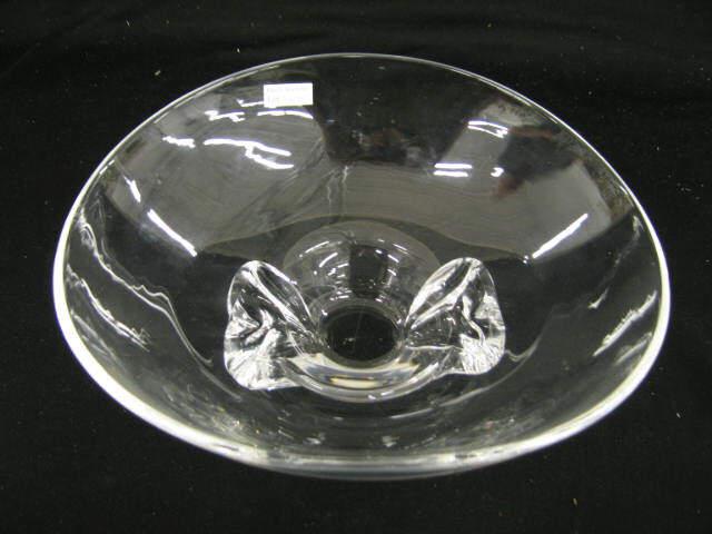 Appraisal: Steuben Crystal Centerpiece Bowl bow tie center ovoid form wide