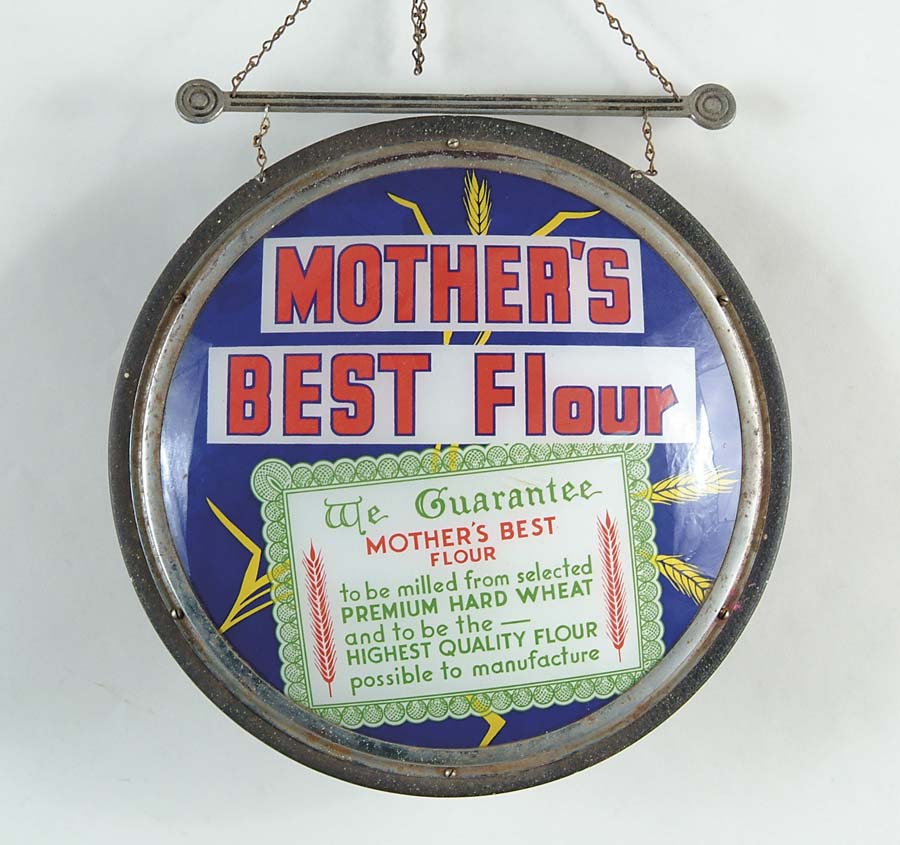 Appraisal: MOTHER S BEST FLOUR ELECTRIFIED SIGN Wall hanging electrified sign