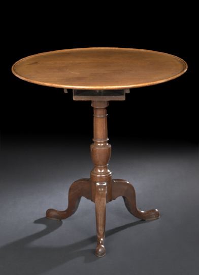 Appraisal: George III-Style Mahogany Tripod Table third quarter th century the