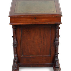 Appraisal: A Victorian Mahogany Davenport Desk TH CENTURY Height x width