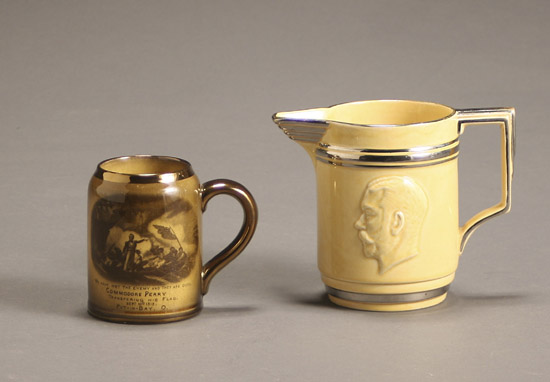 Appraisal: Mason's King George V Silver Jubilee Jug and a Ridgway