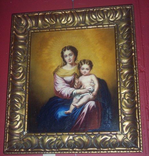 Appraisal: after MurilloMadonna and Child the Christ child holding a rosary