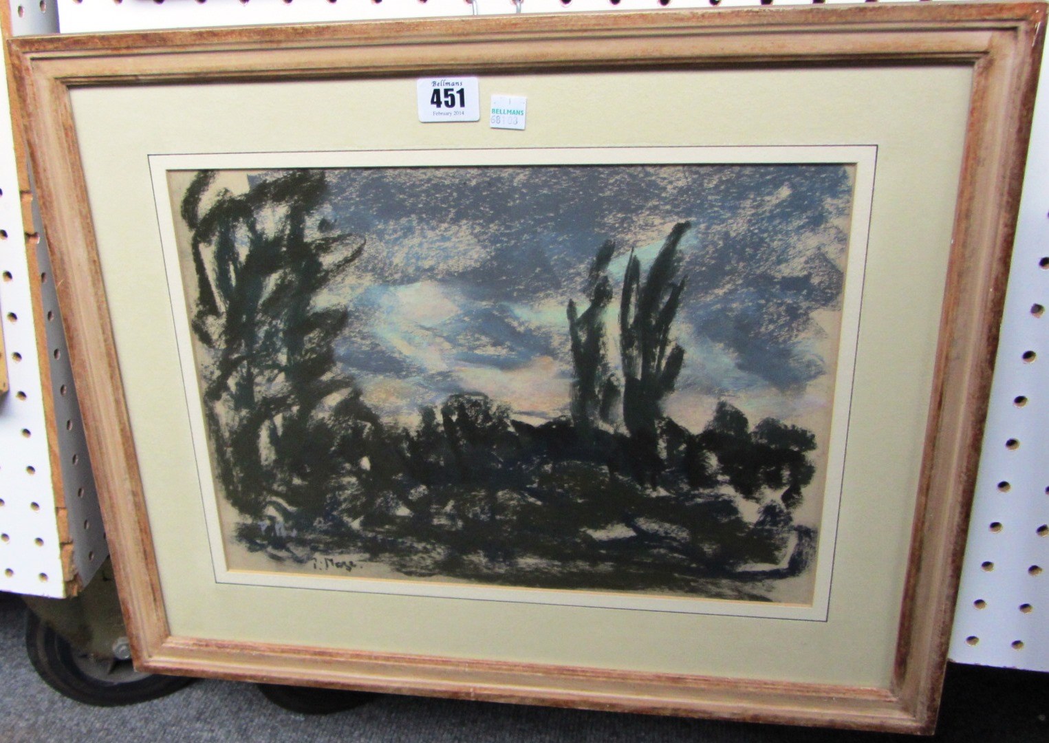 Appraisal: Paul Maze - Trees pastel signed cm x cm DDS