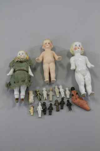 Appraisal: LOT OF FROZEN CHARLOTTE CHARLIE TYPE DOLLS Lot consists of