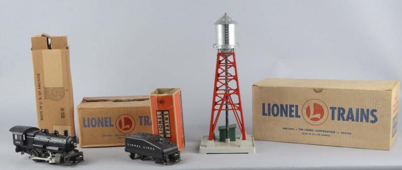 Appraisal: Lot Of Lionel Water Tower LT Steam OB Two different