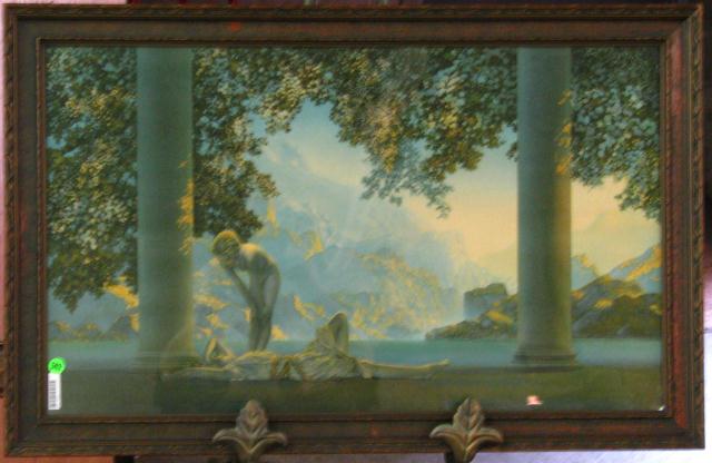 Appraisal: Maxfield Parrish Daybreak print size as framed x and includes