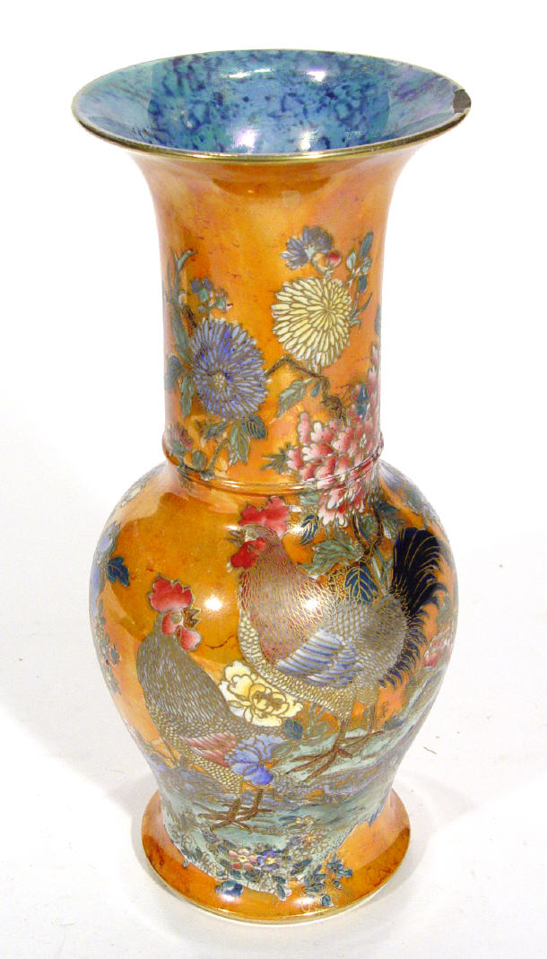 Appraisal: Carltonware Armand Lustreware vase hand painted and gilded with well