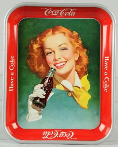 Appraisal: s Coca-Cola Serving Tray Beautiful untouched condition Condition Near Mint