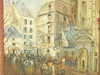 Appraisal: OOC - French street scene with multiple figures signed LR