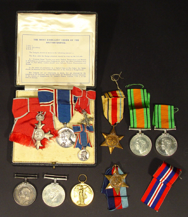 Appraisal: Military medal group comprising a World War I Victory Medal