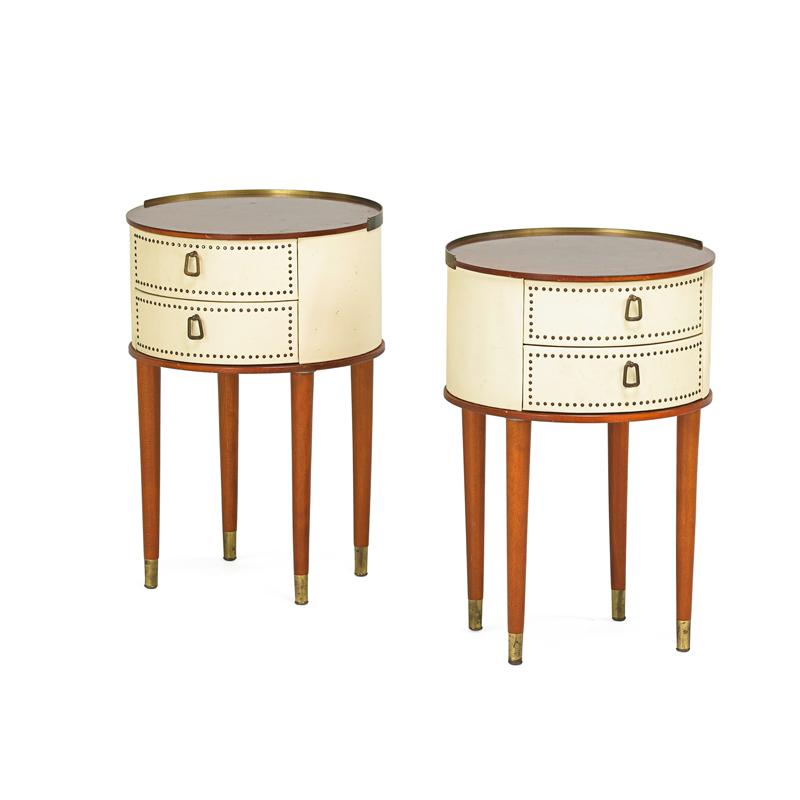 Appraisal: HALVDAN PETTERSON Pair of nightstands Condition Report Light scuffs to