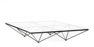 Appraisal: Paolo Piva Alanda Wire Glass Top Coffee Table Paolo Piva