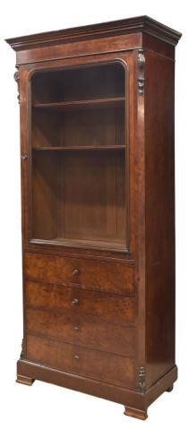 Appraisal: French Louis Philippe period mahogany secretary bookcase mid th c