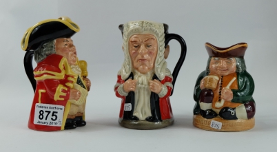 Appraisal: Royal Doulton small Toby jugs double sided Judge Thief D