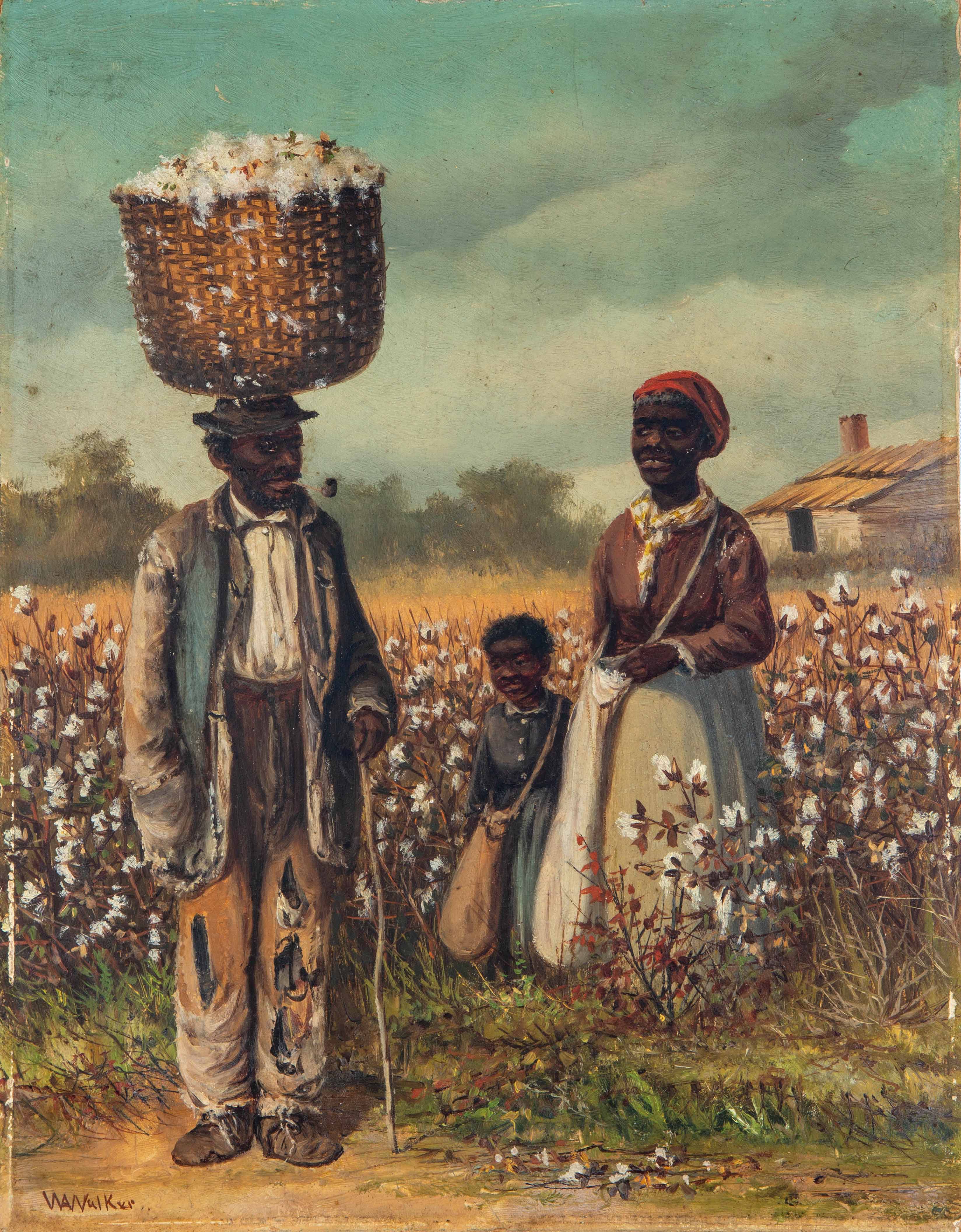 Appraisal: WILLIAM AIKEN WALKER AMERICAN - A FAMILY OF COTTON PICKERS