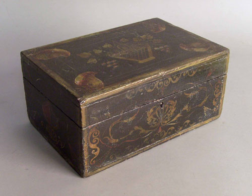 Appraisal: Painted dresser box mid th c h w