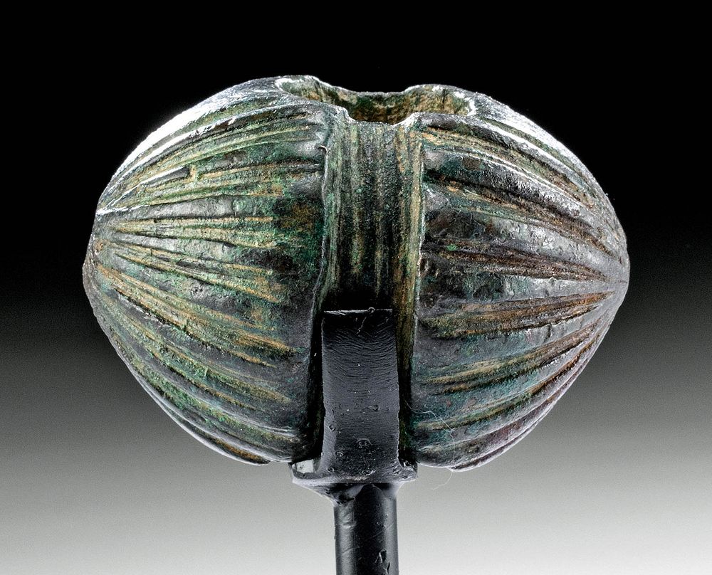 Appraisal: Lethal Luristan Bronze Mace Head Ancient Near East northwestern Iran