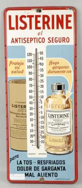 Appraisal: Porcelain Listerine Thermometer Description Spanish example Oversized thermometer with beautiful