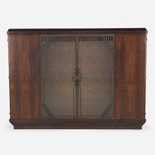 Appraisal: Louis Majorelle CABINET France c Macassar ebony rosewood mahogany mother-of-pearl