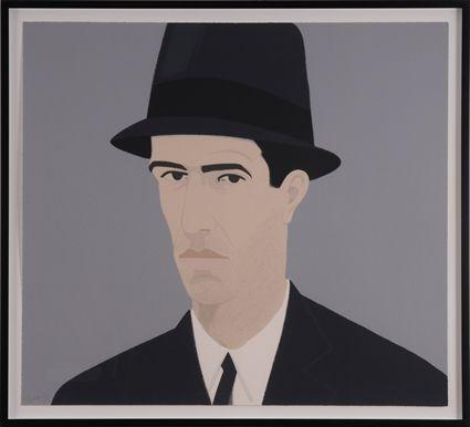 Appraisal: ALEX KATZ b PASSING MAN IN HAT Silkscreen in colors