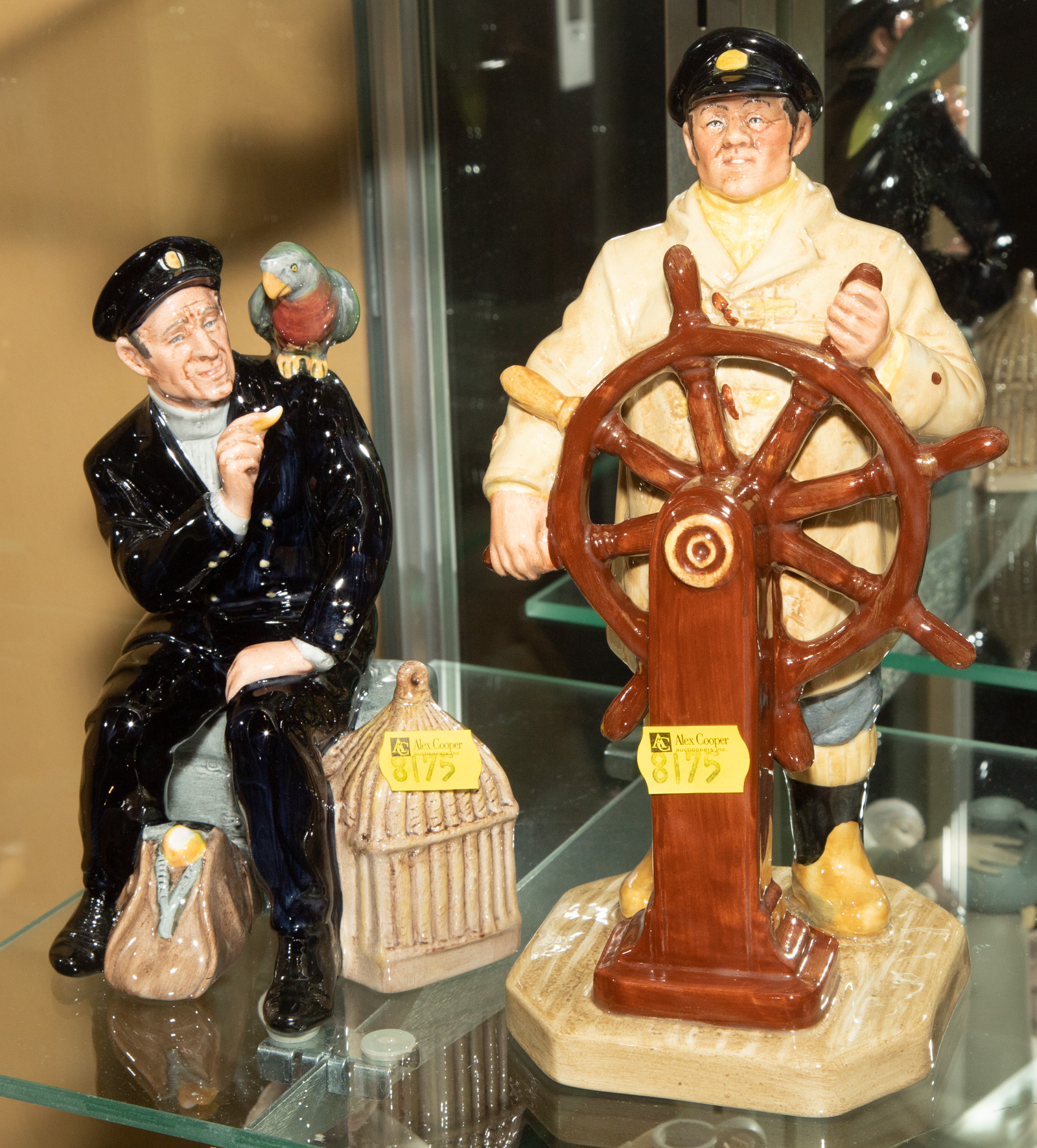 Appraisal: TWO ROYAL DOULTON FIGURES Shore Leave in H The Helmsman