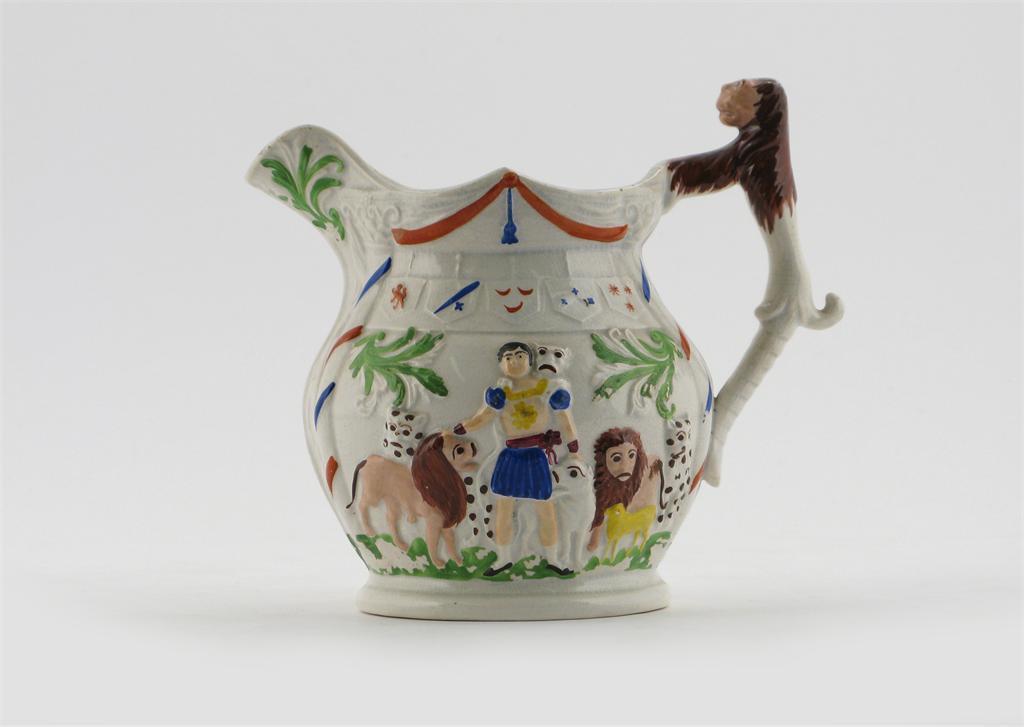 Appraisal: Circus interest a pearlware jug