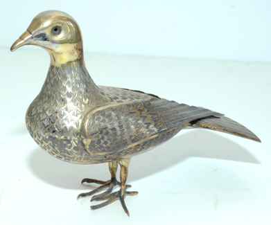 Appraisal: SILVER PLATE DOVE